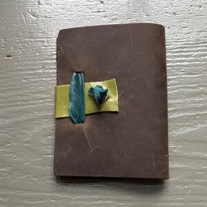 OOAK Leather Journal Wallet Cover